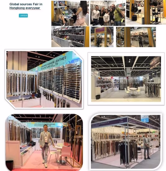 Fashion Leisure Women′s PU Belt with Round Double Circle Buckle