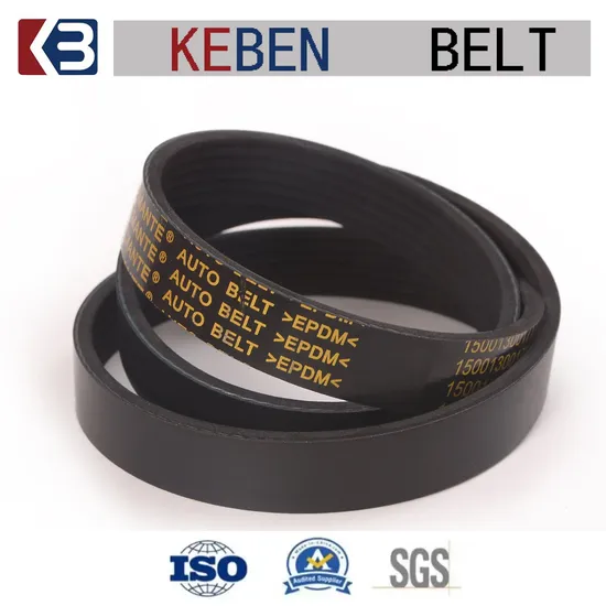 China Manufacturer All Type Fan Ribbed V Belts Pk Belt