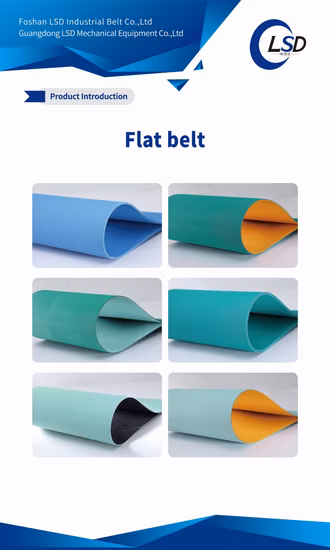 High Quality Factory Price OEM Flat Tc Elastic PVC PU Conveyor Flat Belt with All Sizes Available