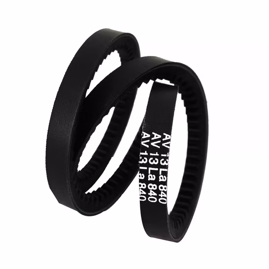 Automotive Raw Edge Cogged Toothed EPDM Rubber Poly Ribbed Kevlar Cord Fiber Aramid Power Transmission V Belt 13A 17A 22A AV10 AV13 AV17 AV22 AV15